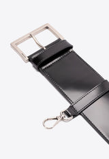 Prada Brushed Leather Wrist Strap Black 1TW008ZO6_F0002