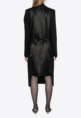 Prada Double-Breasted Wool Coat Black P601SSOOO15UW_F0002