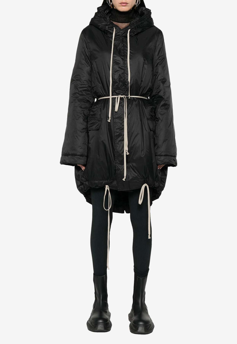 Rick Owens DRKSHDW Fishtail Hooded Parka Black DS02D2900NP_09