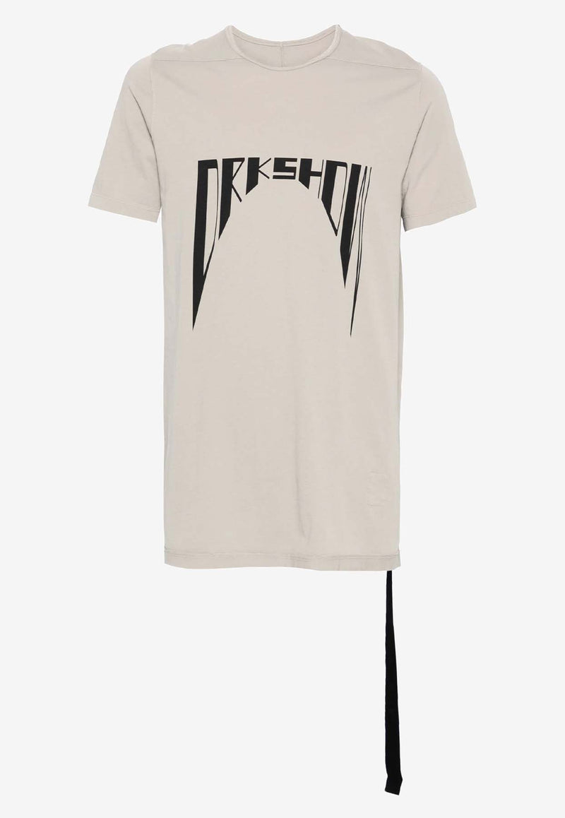 Rick Owens DRKSHDW Level Logo Crewneck T-shirt  Beige DU02D2250RNEP4_0809