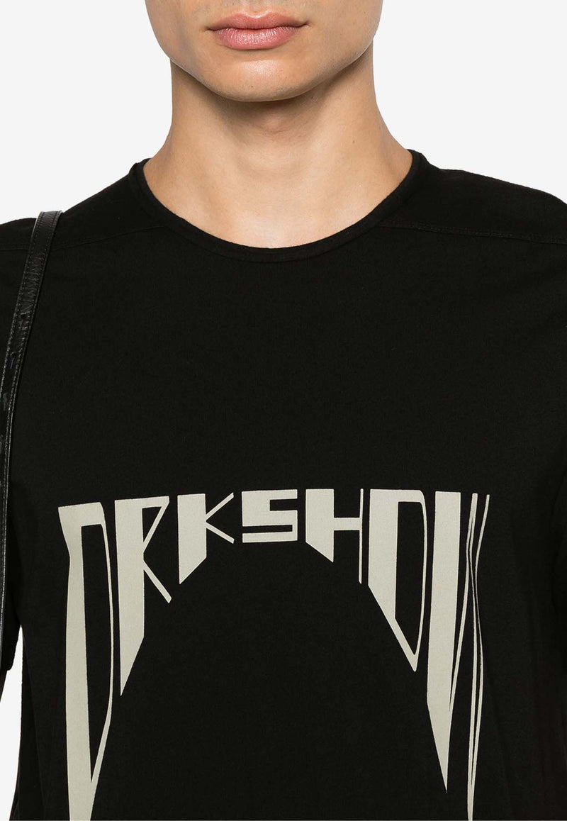 Rick Owens DRKSHDW Level Logo Crewneck T-shirt  Black DU02D2250RNEP4_0908