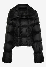 Rick Owens Naska High-Neck Padded Jacket  Black RP02D3746NPD3_09