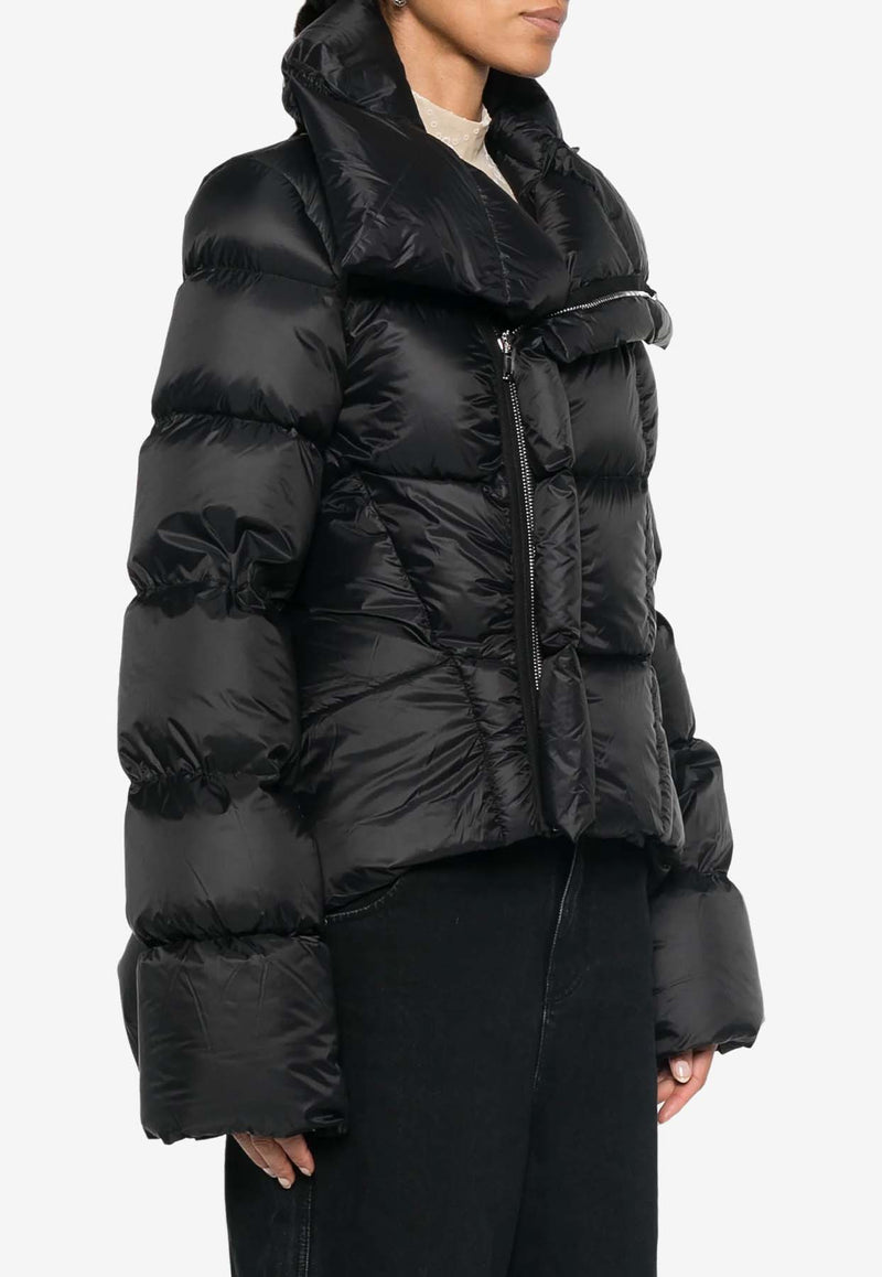 Rick Owens Naska High-Neck Padded Jacket  Black RP02D3746NPD3_09