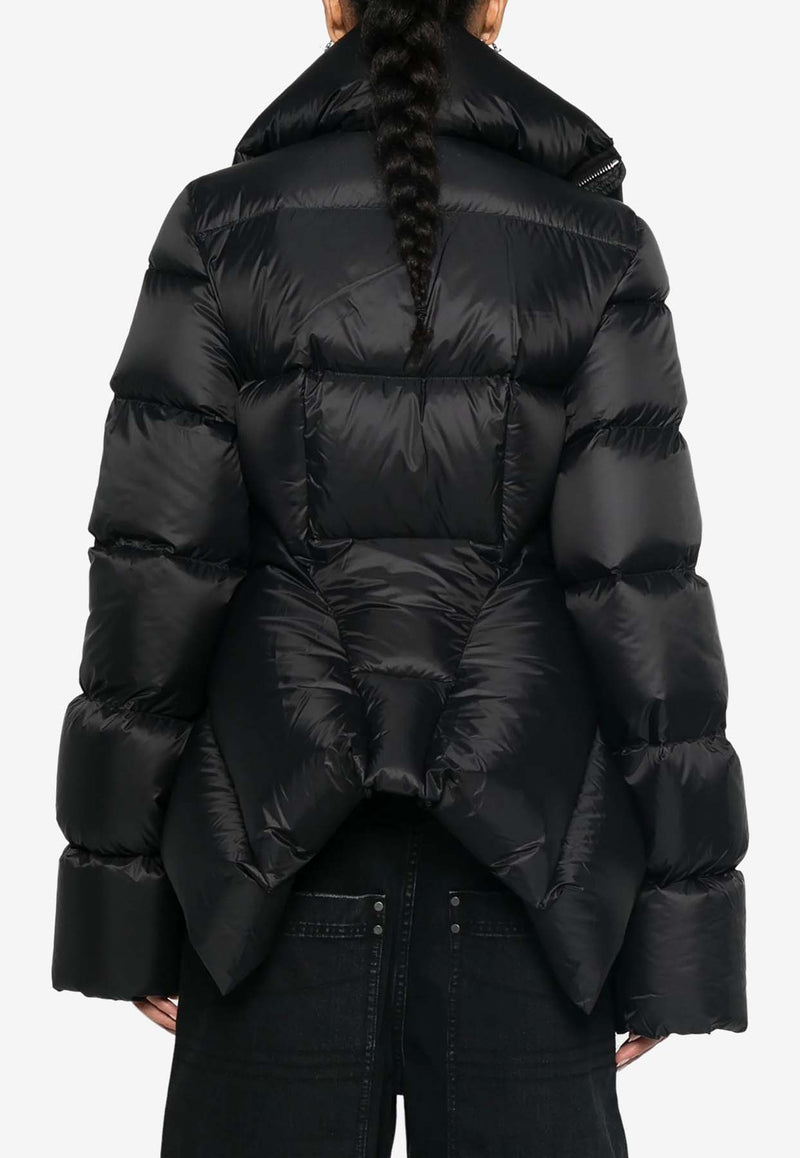 Rick Owens Naska High-Neck Padded Jacket  Black RP02D3746NPD3_09