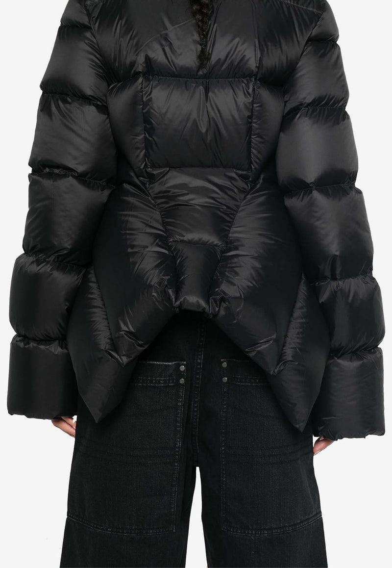 Rick Owens Naska High-Neck Padded Jacket  Black RP02D3746NPD3_09