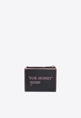 Off-White Quote Bookish Bi-Fold Zipped Wallet Black OWNC068F24LEA001_103B