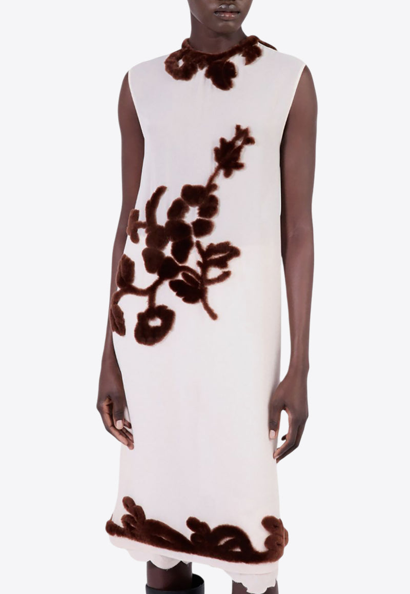 Prada Embroidered Georgette Dress White P3N98RSOOO15Y5_F0324