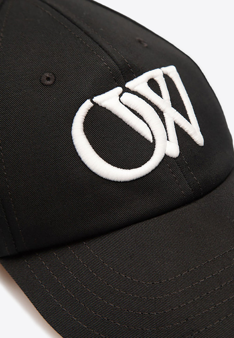 Off-White Drill OW Embroidered  Baseball Cap Black OWLB045C99FAB004_1001