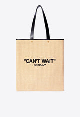 Off-White Day Off Raffia Tote Bag Natural OWNA234F24FAB001_6110