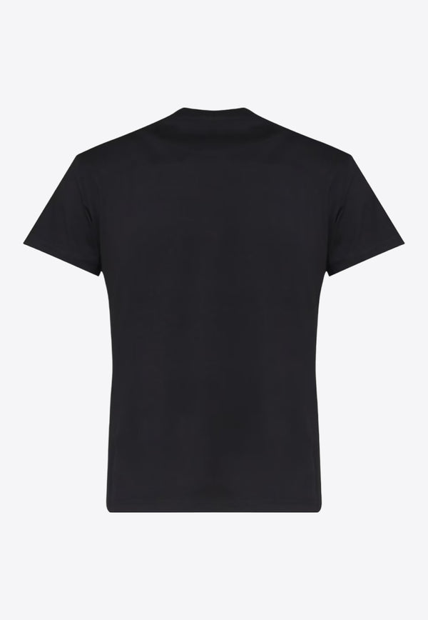 Moncler Crystal Embellished Logo T-shirt Black J20938C0002189AIJ_999