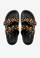 Isabel Marant Lennya Leopard Print Sandals Brown SD0078FAB3B08S_99LE