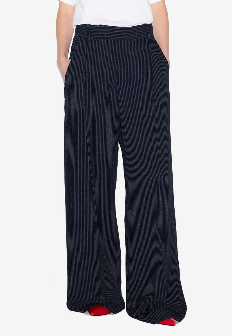 Isabel Marant Romina Pleated Tailored Pants Navy PA0410FCB3F01I_MIEC