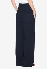 Isabel Marant Romina Pleated Tailored Pants Navy PA0410FCB3F01I_MIEC