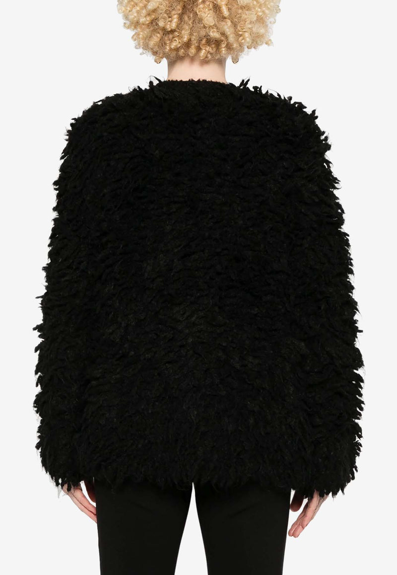 Pinko Faux-Fur Jacket Black 103928A22B_Z99