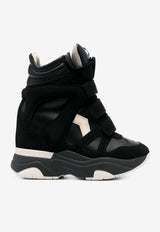Isabel Marant Balskee High-Top Leather Sneakers Black BK0009FAA1E17S_01BK