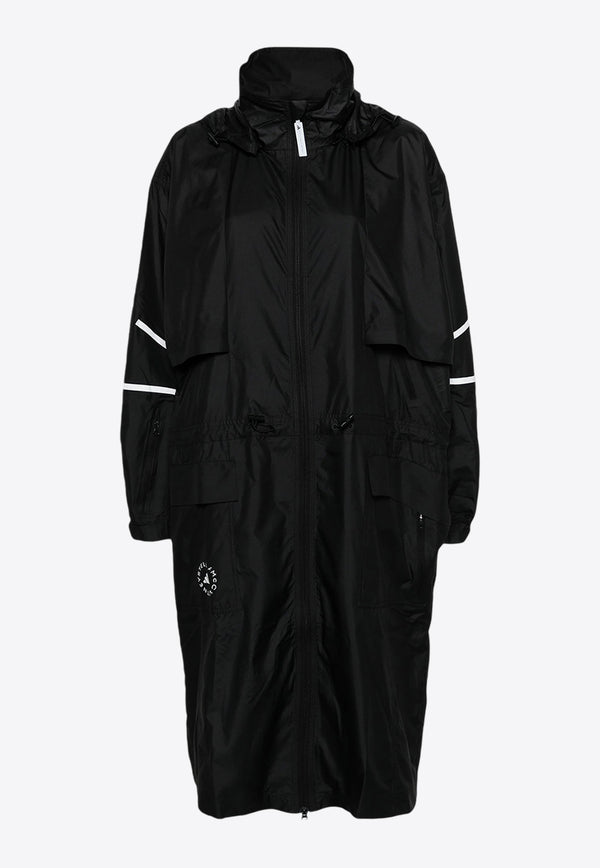 Adidas By Stella McCartney Hooded Parka Jacket Black IT8274_BLACK