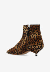 Isabel Marant Eana Leopard Print Ankle Boots Brown BO0121FAB3A13S_99LE