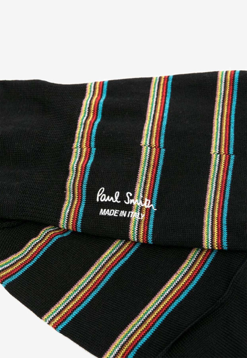 Paul Smith Artist Stripe Socks Black M1A849MOM401_76