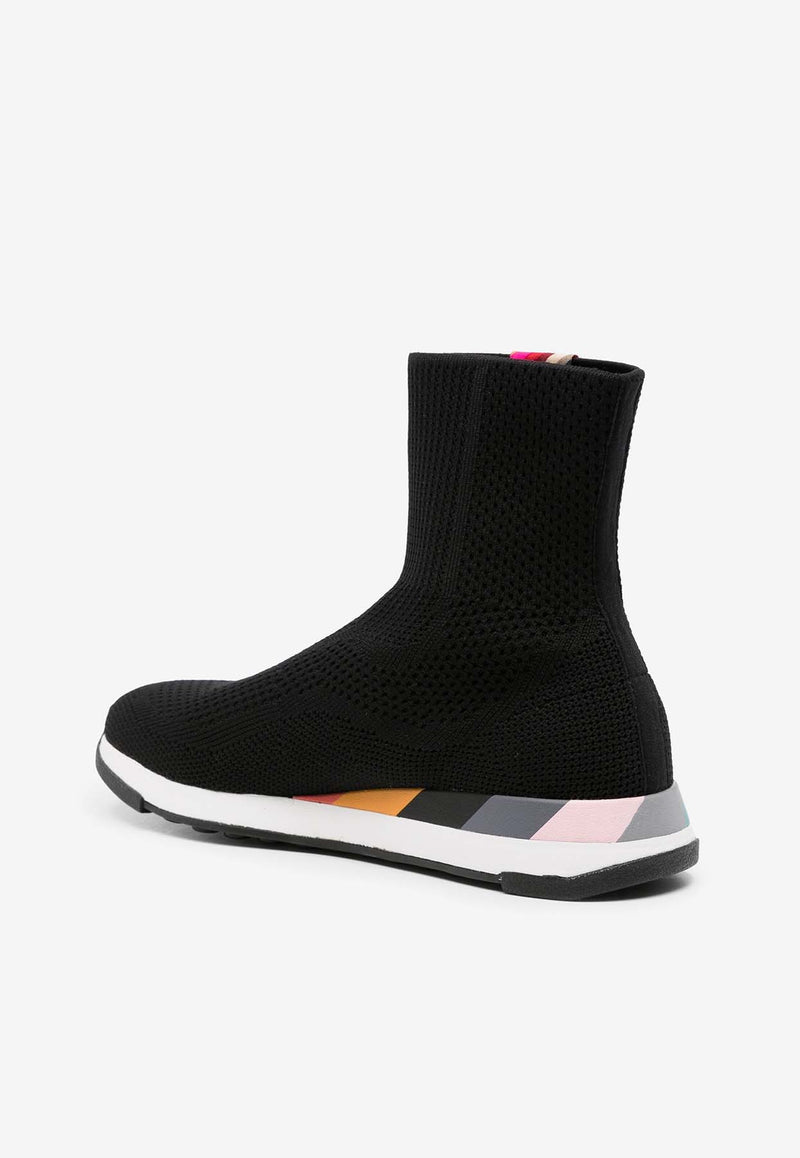 Paul Smith Comet Primeknit High-Top Sneakers Black W1SCMT01LPLY_79