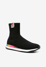 Paul Smith Comet Primeknit High-Top Sneakers Black W1SCMT01LPLY_79