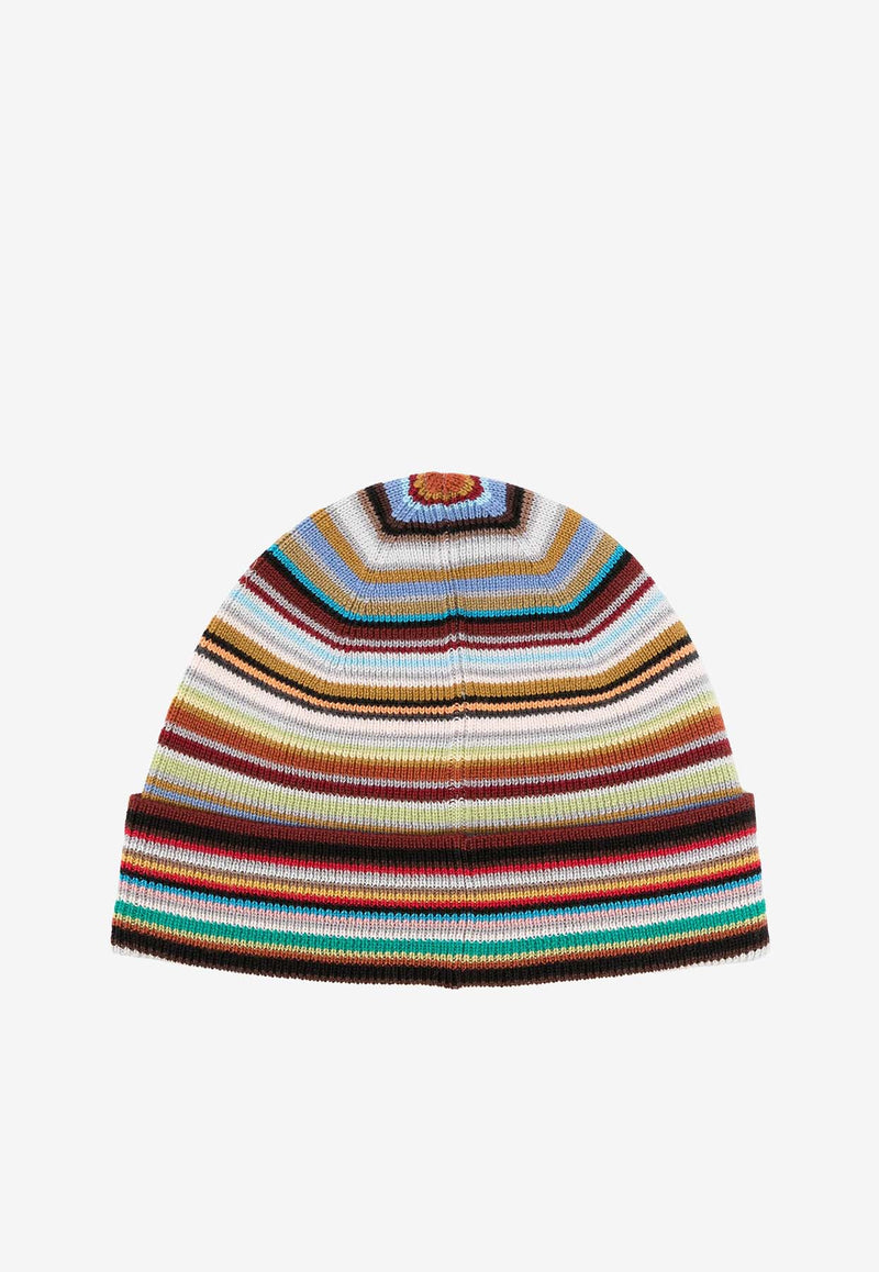 Paul Smith Intarsia Knit Striped Beanie Multicolor M1A383PTL541_92