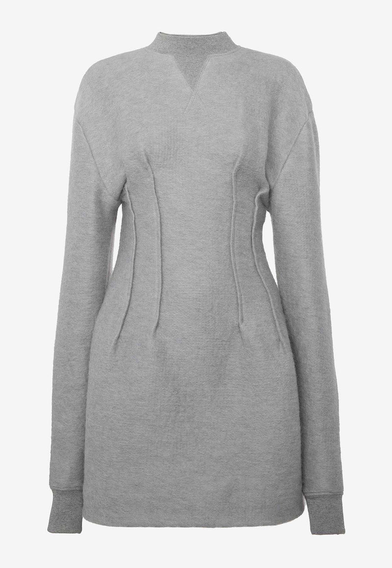 JW Anderson Hourglass Mini Dress Gray DR0461PG1643_906