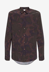 Paul Smith Floral Print Long-Sleeved Shirt Bordeaux M1R901UN02490_73