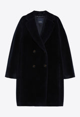 S Max Mara Roseto Alpaca and Wool Coat Midnight Blue 2429016193600ROSETO_005