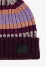 Paul Smith Intarsia Knit Ribbed Knit Beanie Multicolor W1A480MKN179_59