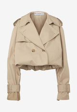 JW Anderson Cropped Trench Coat Beige JK0341PG1651_031