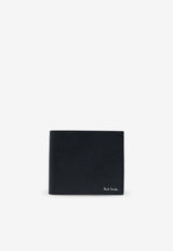 Paul Smith Stripe Balloon Mount Fuji Leather Bi-Fold Wallet Black M1A4832NMFUJI_79