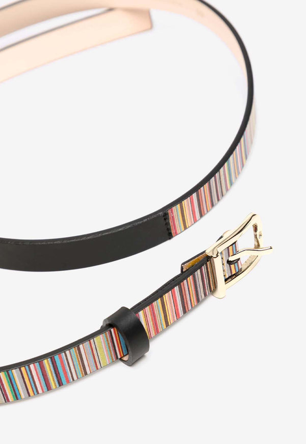 Paul Smith Striped Leather Belt Multicolor W1A7614LSKSIG_92