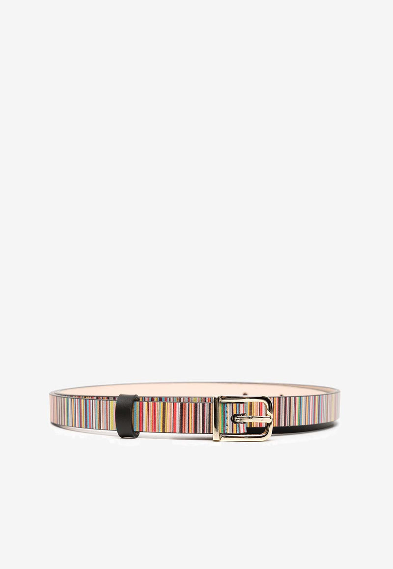 Paul Smith Striped Leather Belt Multicolor W1A7614LSKSIG_92