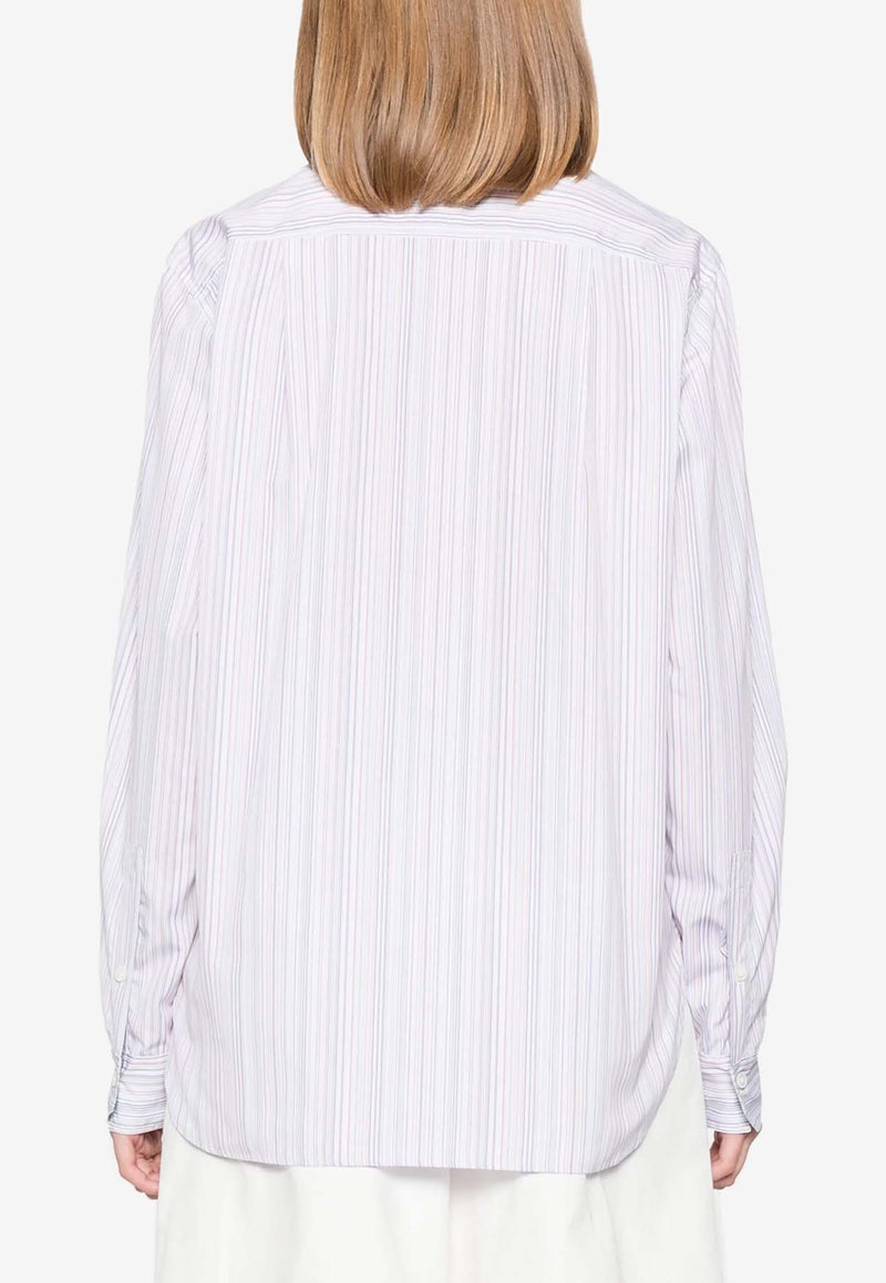 Paul Smith Artist Stripe Long-Sleeved Shirt  White W1R326BN00811_01