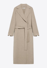 S Max Mara Poldo Belted Wool Coat Beige 2429016043600POLDO_026