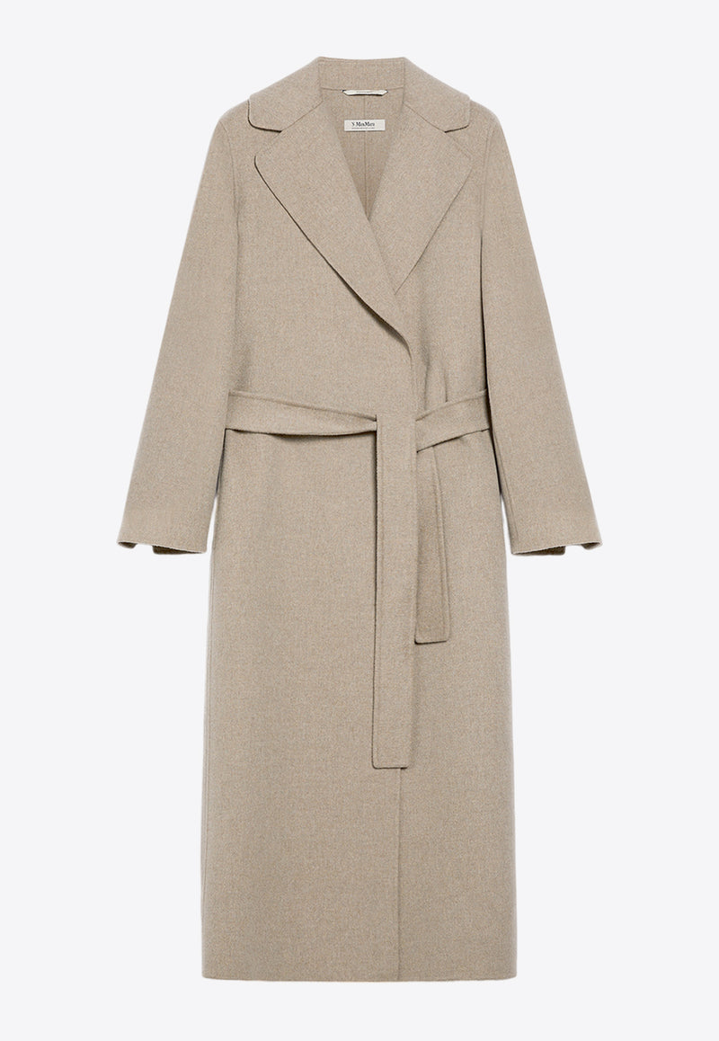 S Max Mara Poldo Belted Wool Coat Beige 2429016043600POLDO_026