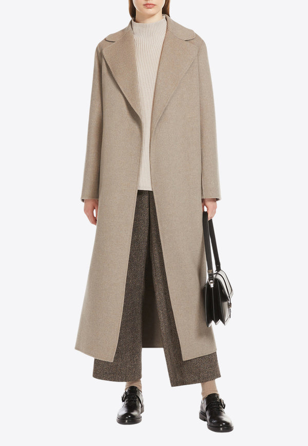 S Max Mara Poldo Belted Wool Coat Beige 2429016043600POLDO_026