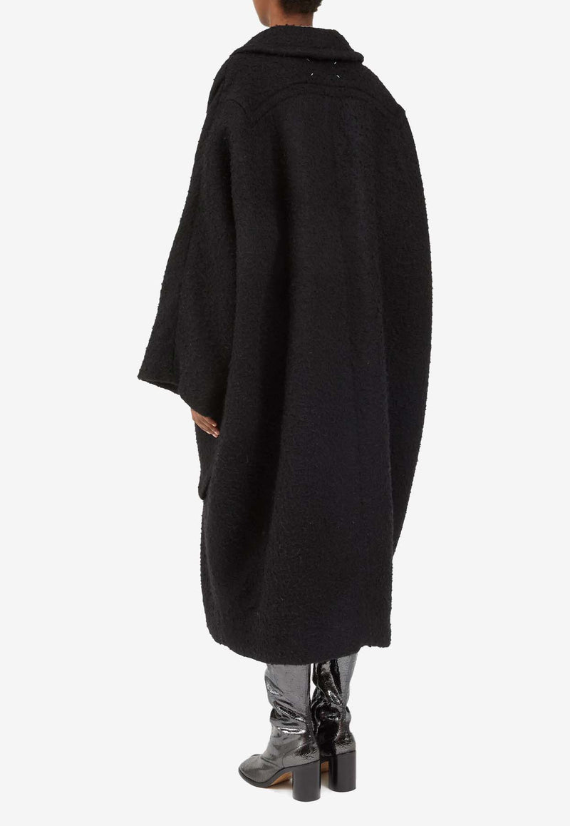 Maison Margiela Bouclé Oversized Coat  Black S51AA0353S53497_900