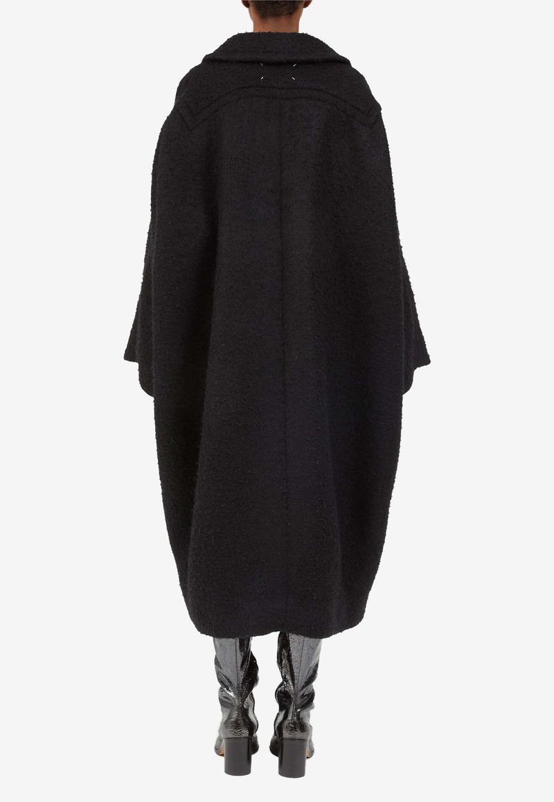 Maison Margiela Bouclé Oversized Coat  Black S51AA0353S53497_900