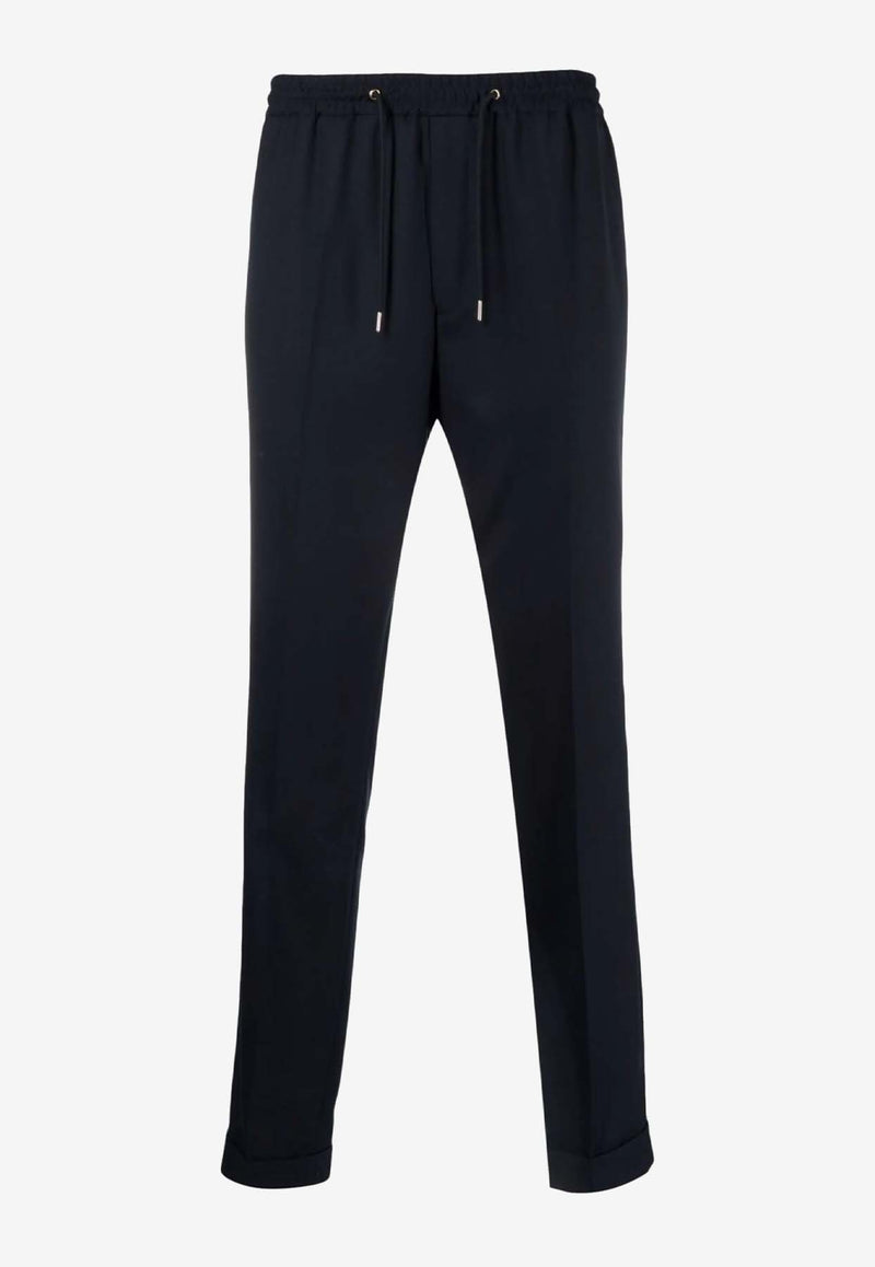 Paul Smith Tapered-Leg Drawstring Pants Navy M1R921TG00001_49