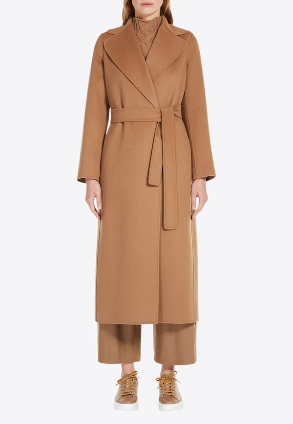 S Max Mara Poldo Belted Wool Coat Camel 2429016043600POLDO_045