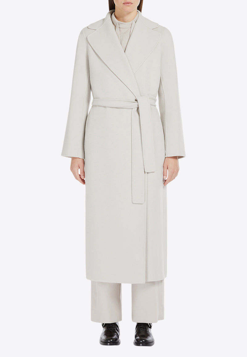 S Max Mara Poldo Belted Wool Coat Pearl 2429016043600POLDO_011