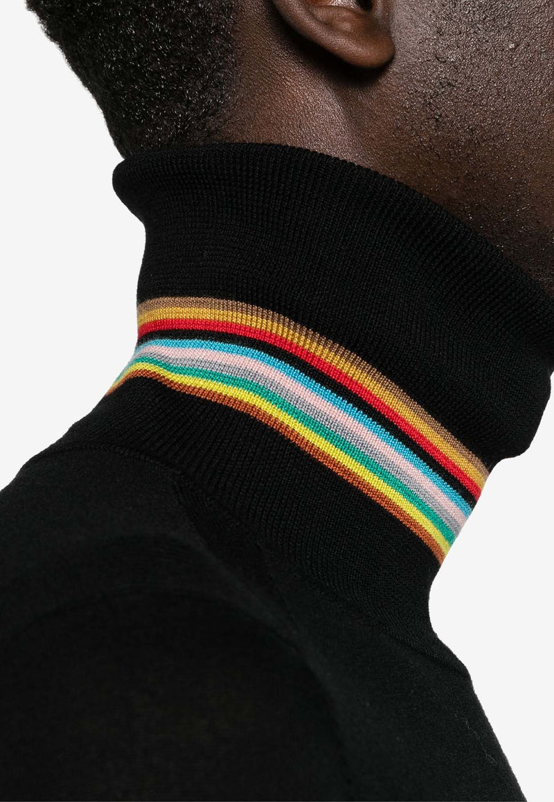 Paul Smith Roll-Neck Merino Sweater Black M1R565XM02093_79