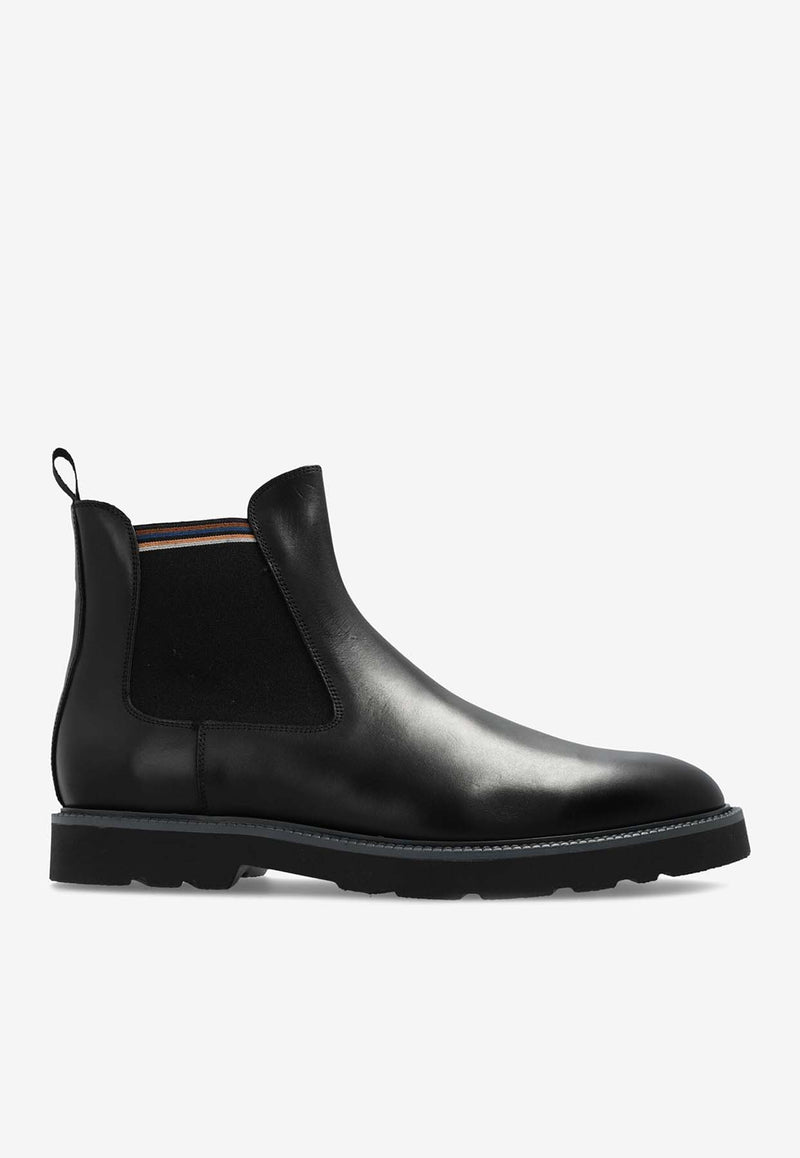 Paul Smith Argo Leather Ankle Boots Black M1SAGO05NPAR_79