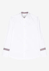 Paul Smith Long-Sleeved Poplin Shirt White W1R329BM10955_01