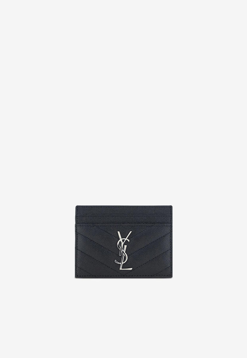 Saint Laurent Cassandre Quilted Leather Cardholder Black 423291BOW02_1000