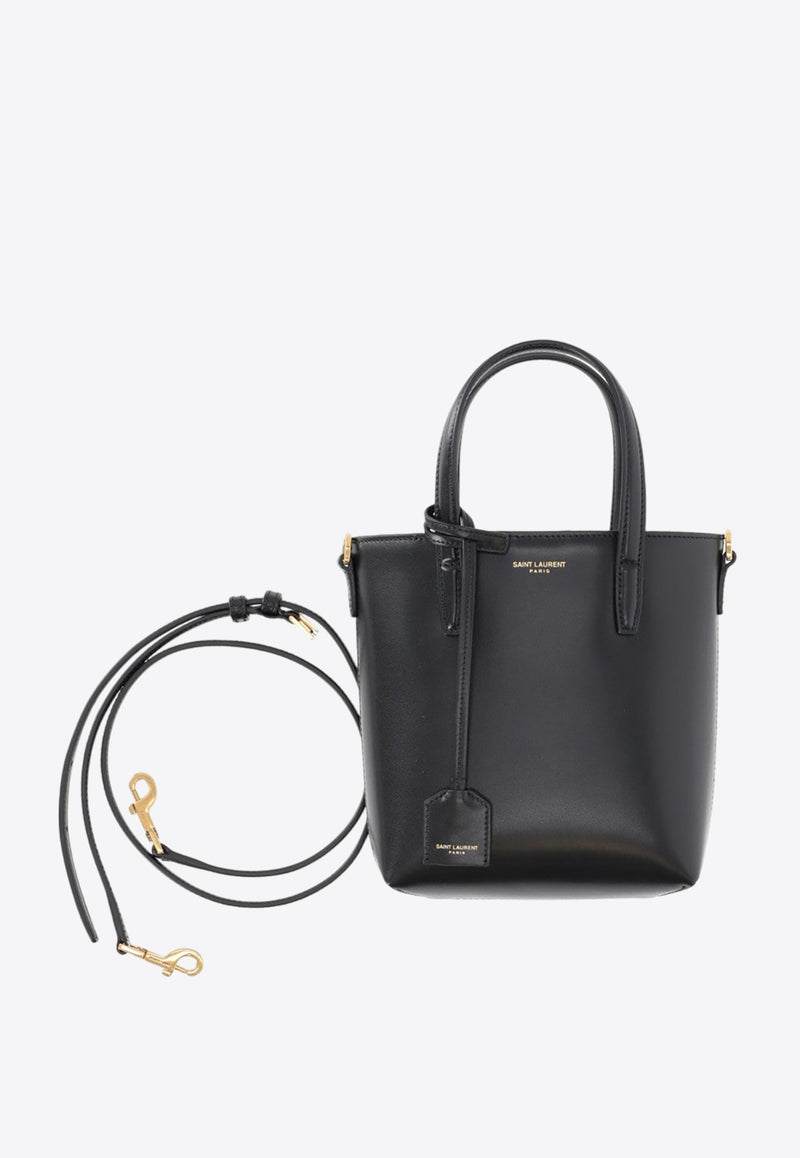 Saint Laurent Mini Toy Calf Leather Tote Bag Black 773995AADDI_1000