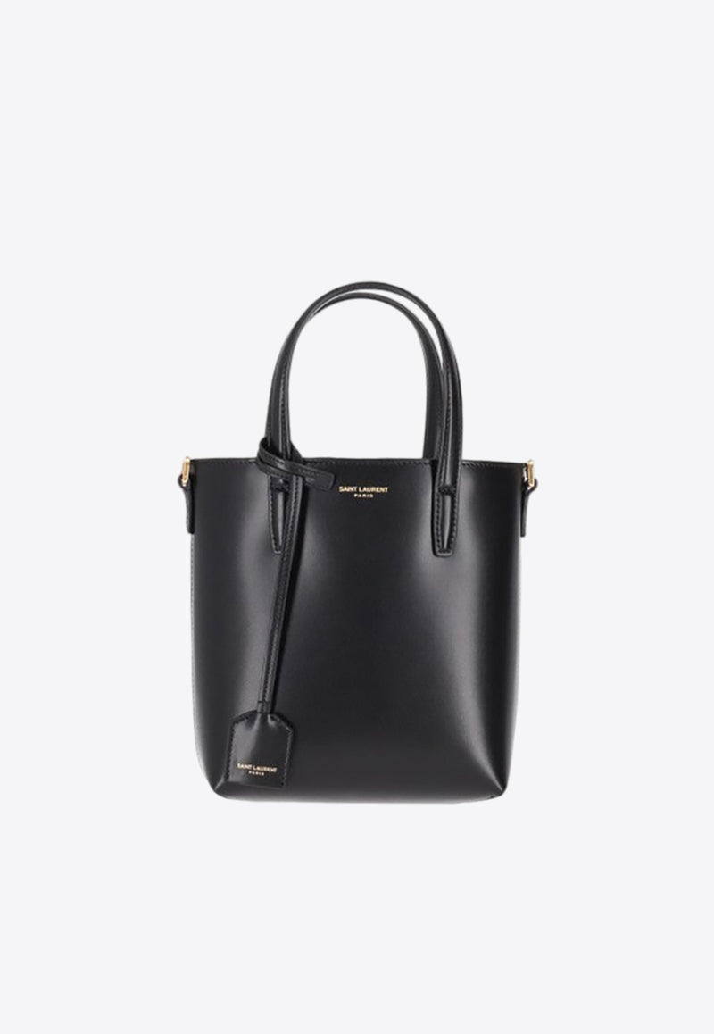 Saint Laurent Mini Toy Calf Leather Tote Bag Black 773995AADDI_1000