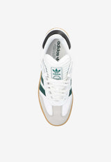 Adidas Originals Samba XLG Leather Low-Top Sneakers White IE9181 M-FTWWHT COLLGREEN PANTON