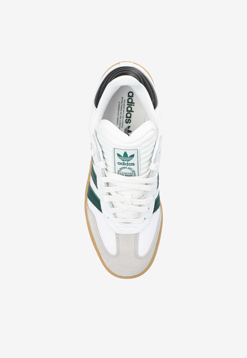 Adidas Originals Samba XLG Leather Low-Top Sneakers White IE9181 M-FTWWHT COLLGREEN PANTON